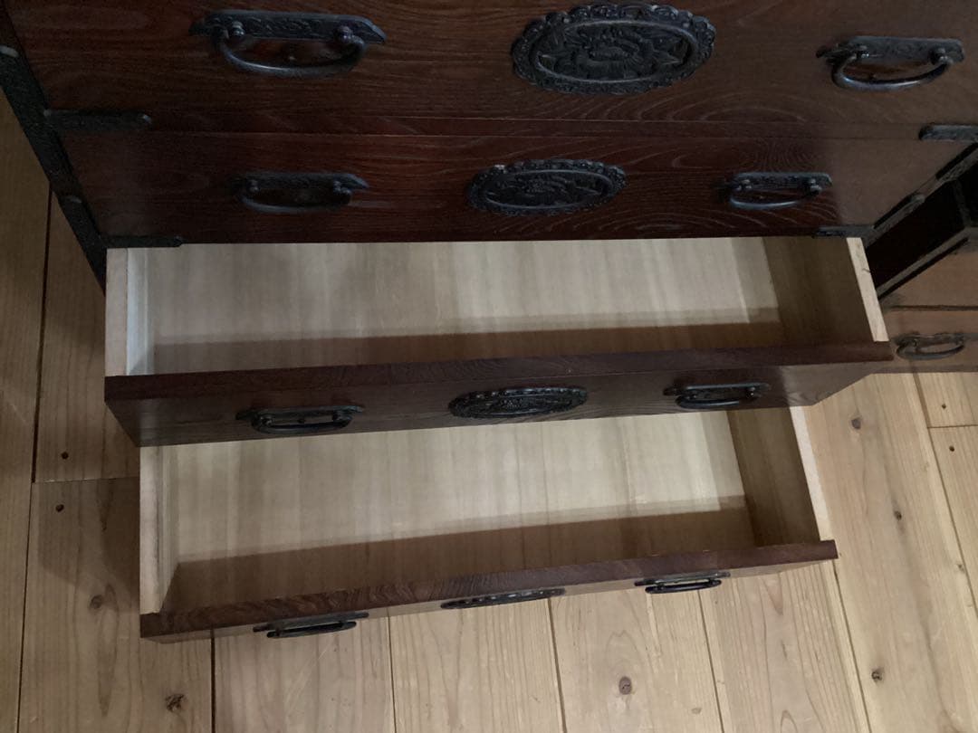 時代箪笥　民芸箪笥　装飾金具箪笥　整理箪笥