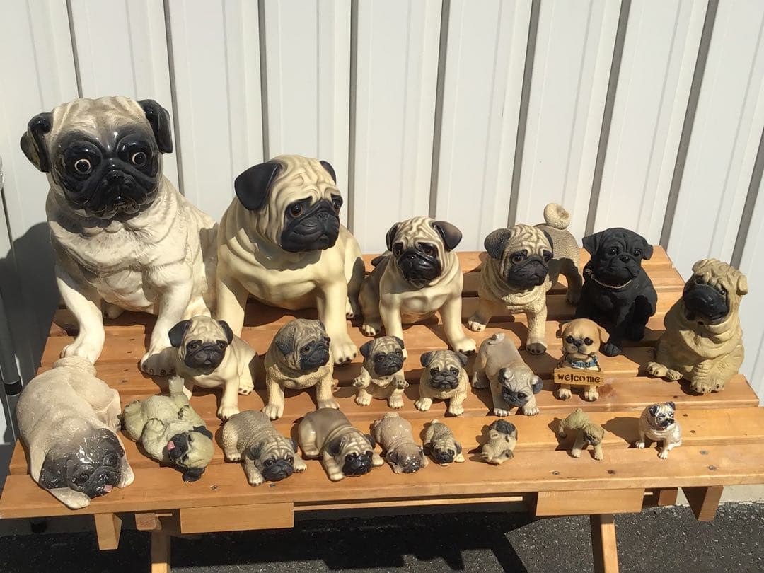 パグ愛好家必見！PUG・置物&ぬいぐるみ・30点以上まとめてセット