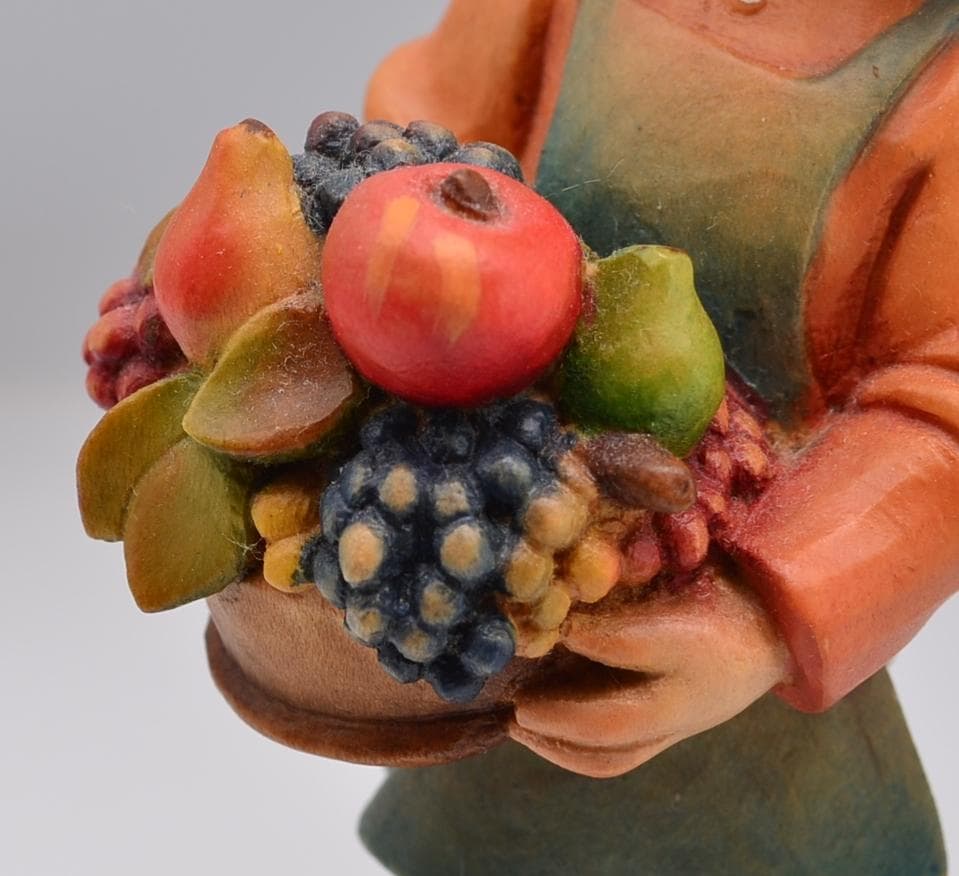 収穫　アンリ　ANRI　フェランディス　木彫り人形　イタリア　16ｃｍ　限定品