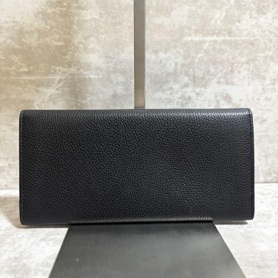 H297 美品✨Dunhill ダンヒル　長財布　レザー　ブラック　箱付き