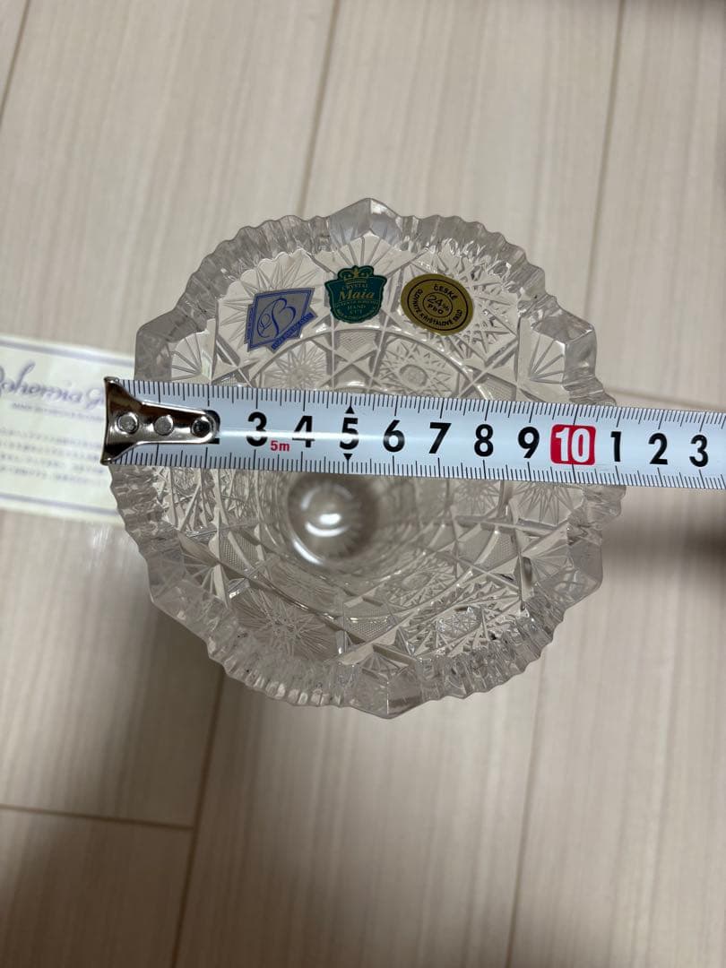 laska Bohemia Glass クリスタル花瓶