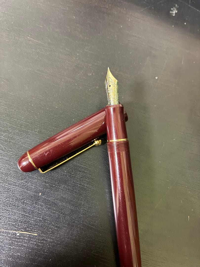 パイロット カスタム74万年筆 ディープレッド Fニブ 14K