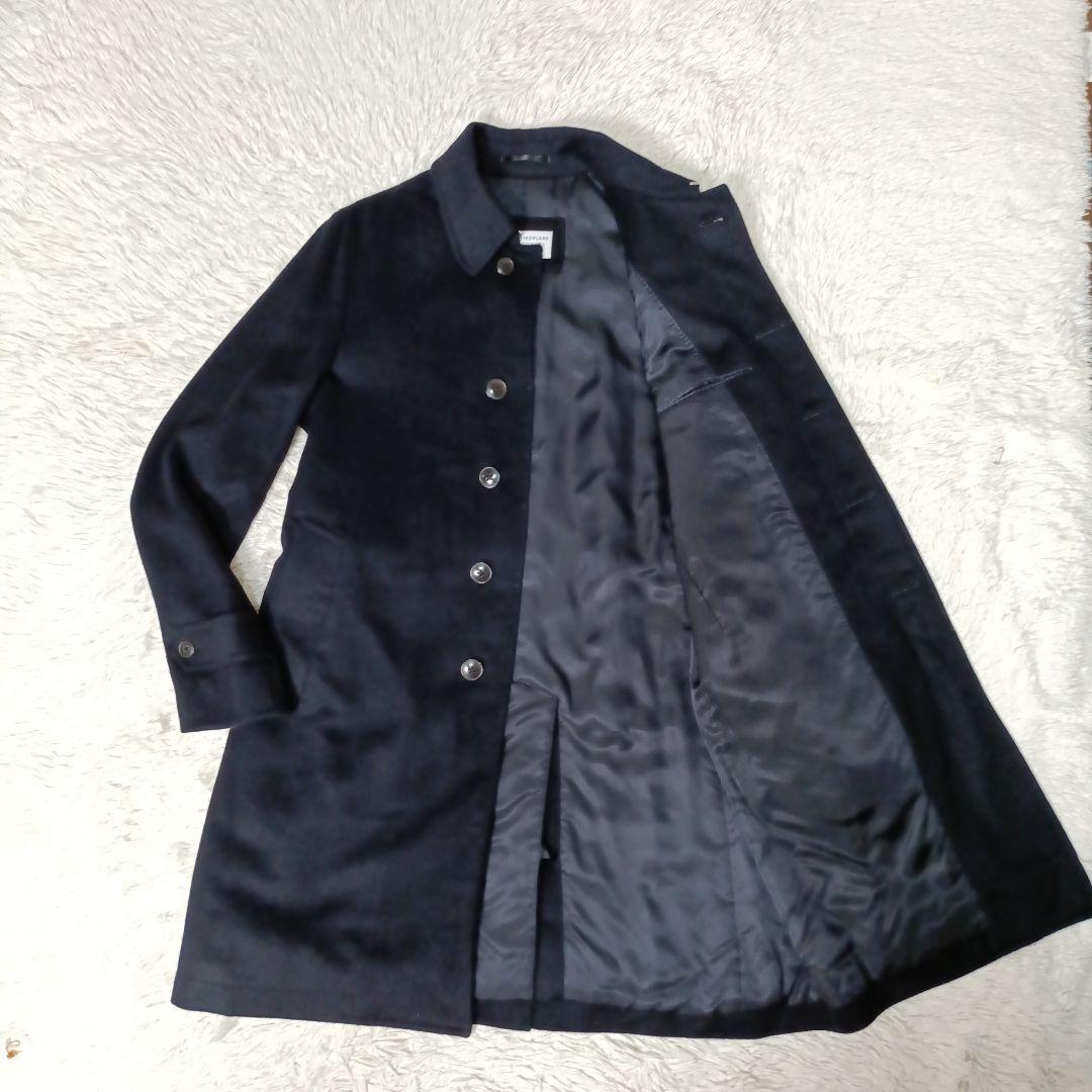 美品■TOMORROWLAND PILGRIM カシミヤ混 ステンカラーコート