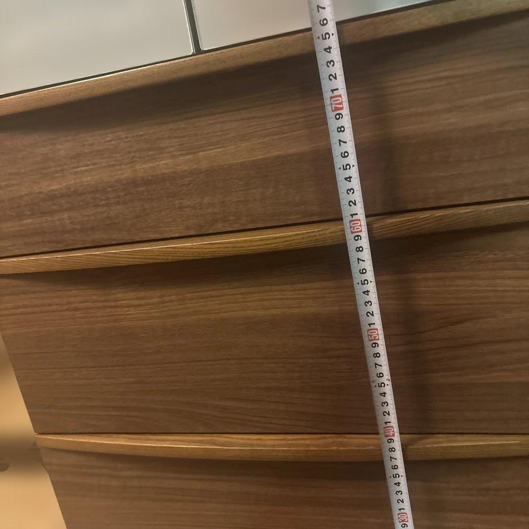 o*e様 大塚家具　食器棚 ガラス扉 3引き出し たのめる便込み