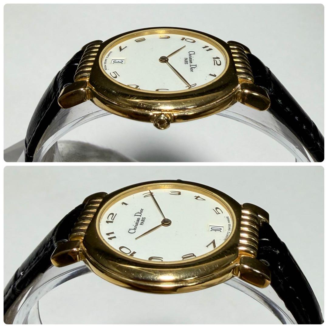 【稼働/新品電池/新品ベルト】ディオール 腕時計 45.125 クォーツ デイト