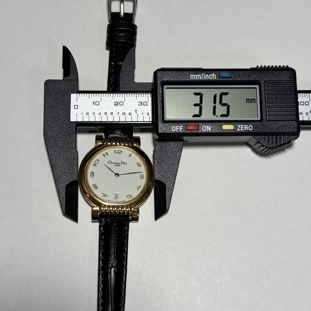 【稼働/新品電池/新品ベルト】ディオール 腕時計 45.125 クォーツ デイト