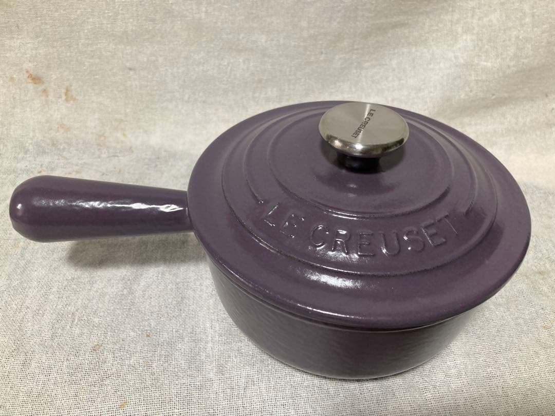 ル・クルーゼ　ソースパン　16㎝　パープル系　大変美品です