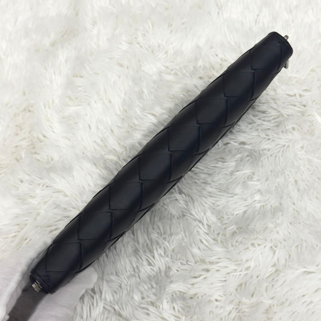 未使用級✨RFID内蔵 ボッテガ ラウンドファスナー イントレチャート 財布 黒