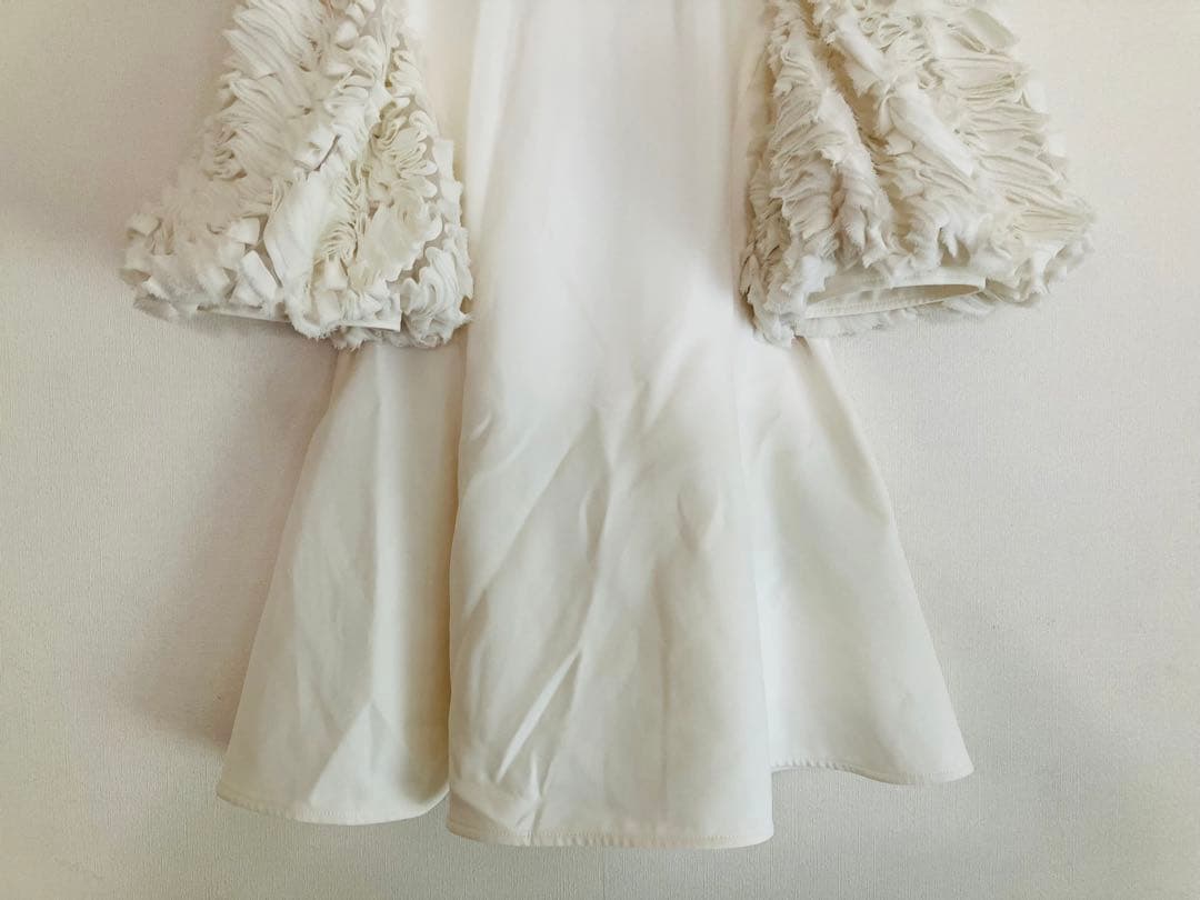 新品●CELFORDセルフォード●ペプラム 襟付きフリル ブラウス●36
