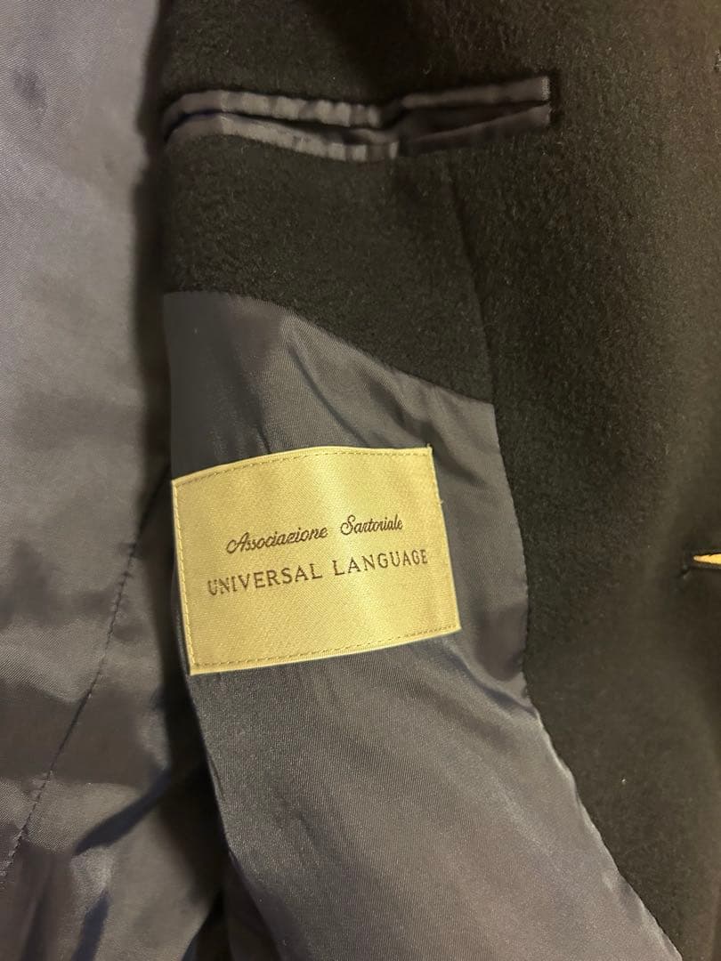 ユニバーサルランゲージ　チェスターコート／COLOMBO／ピュアカシミヤ