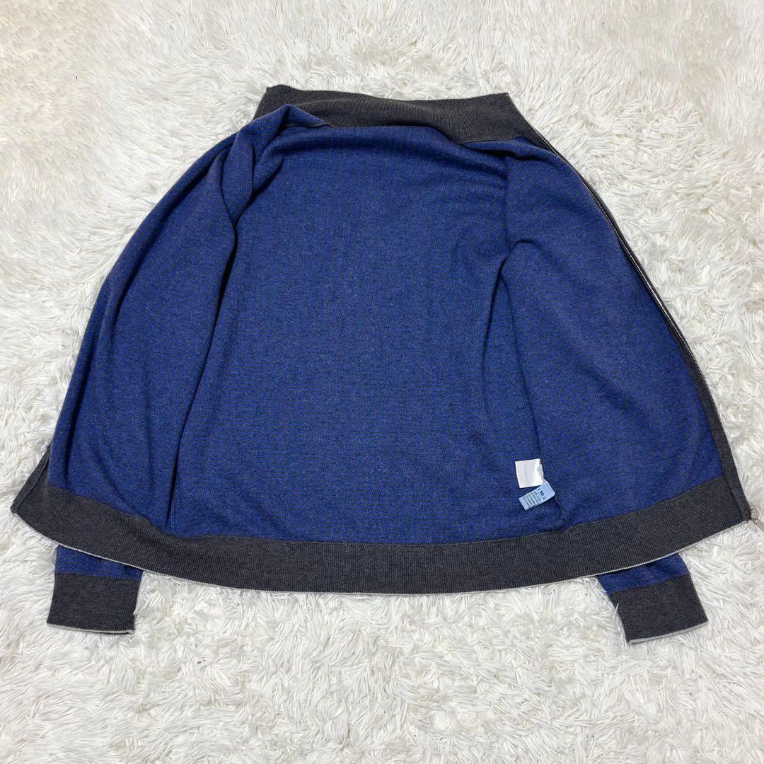 美品 malo カシミヤ100 ドライバーズ ニット カーディガン ジップ XL