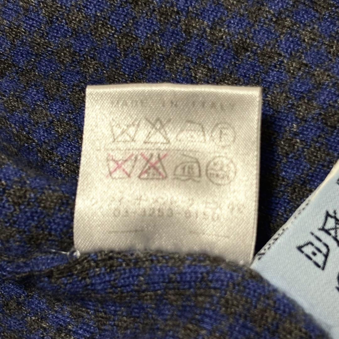 美品 malo カシミヤ100 ドライバーズ ニット カーディガン ジップ XL