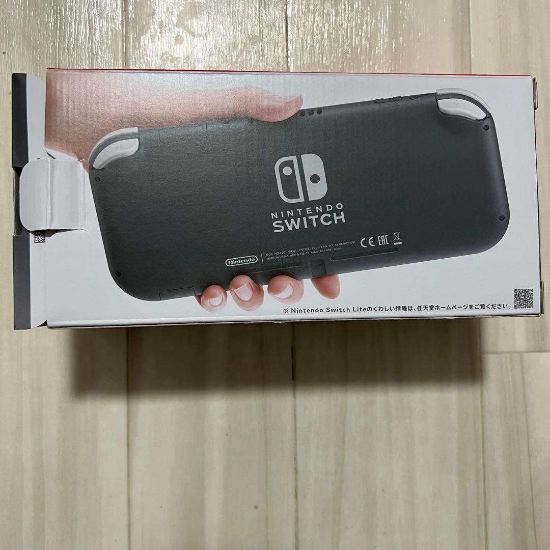 Nintendo Switch Lite グレー本体，充電器，箱付き
