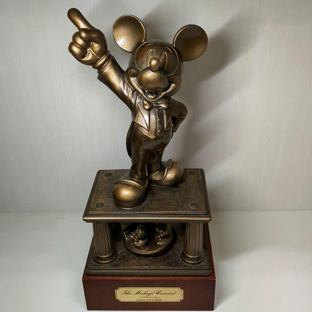 ディズニー ミッキーマウス ブロンズ　オルゴール 第一生命　非売品