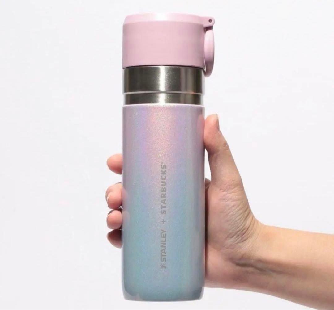 ★新品未使用★スタバ ステンレスボトル グラデーションブルーピンク タンブラー