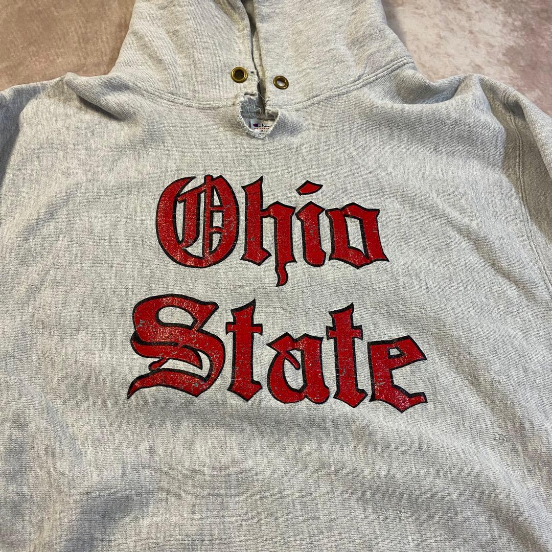90s champion リバースウィーブ グレー Ohio アメリカ製