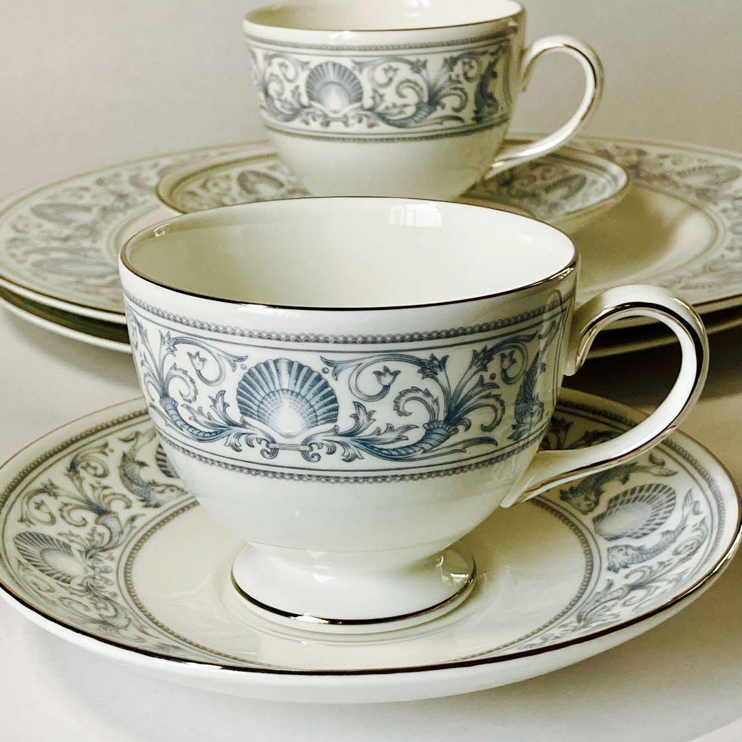  ドルフィンホワイト C&S 2客 大皿2枚 セット