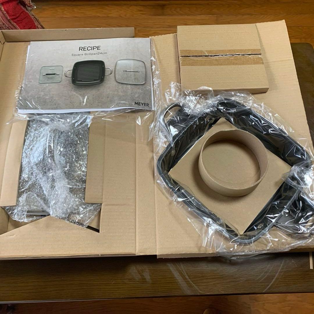 【未使用品】Meyer スクエアグリルパン 24cm 箱入り