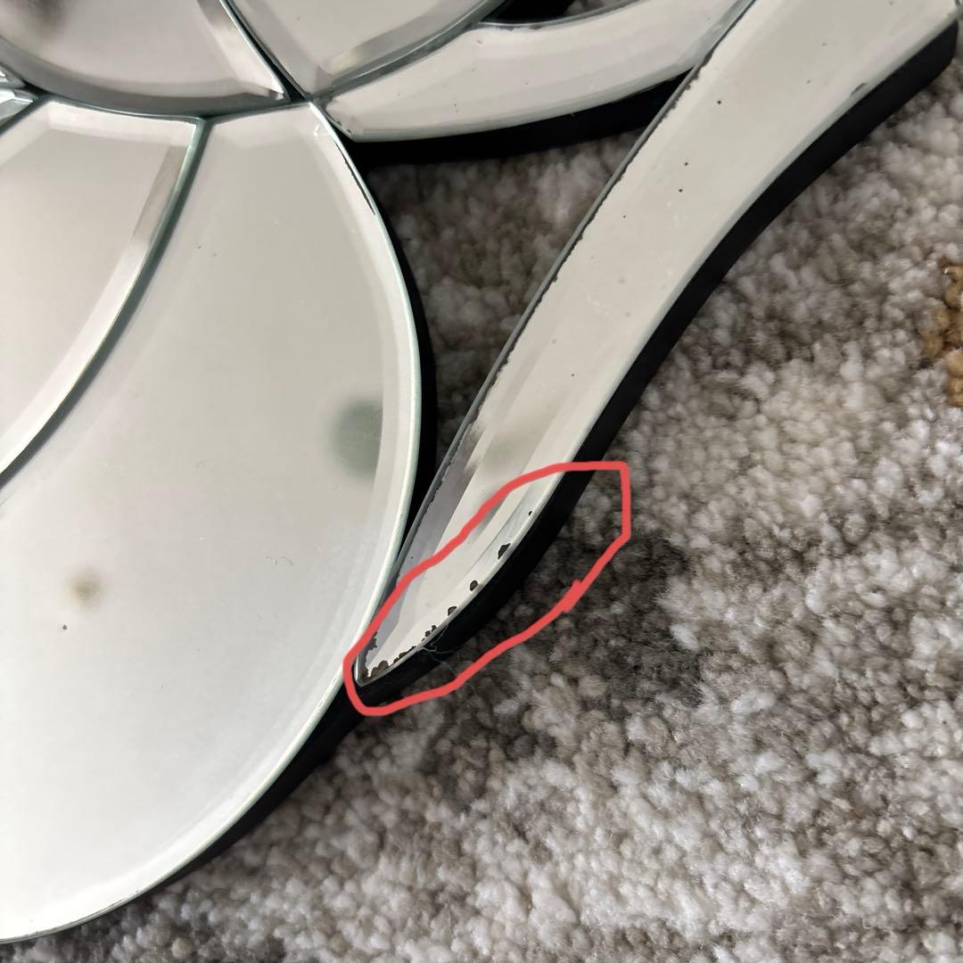 ローラアシュレイ　ウォールミラー　３枚組　ウォールアート　パームリーフ