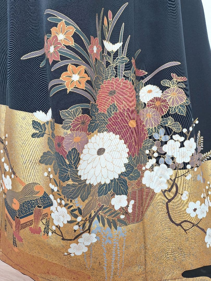 着物リメイクワンピース3633