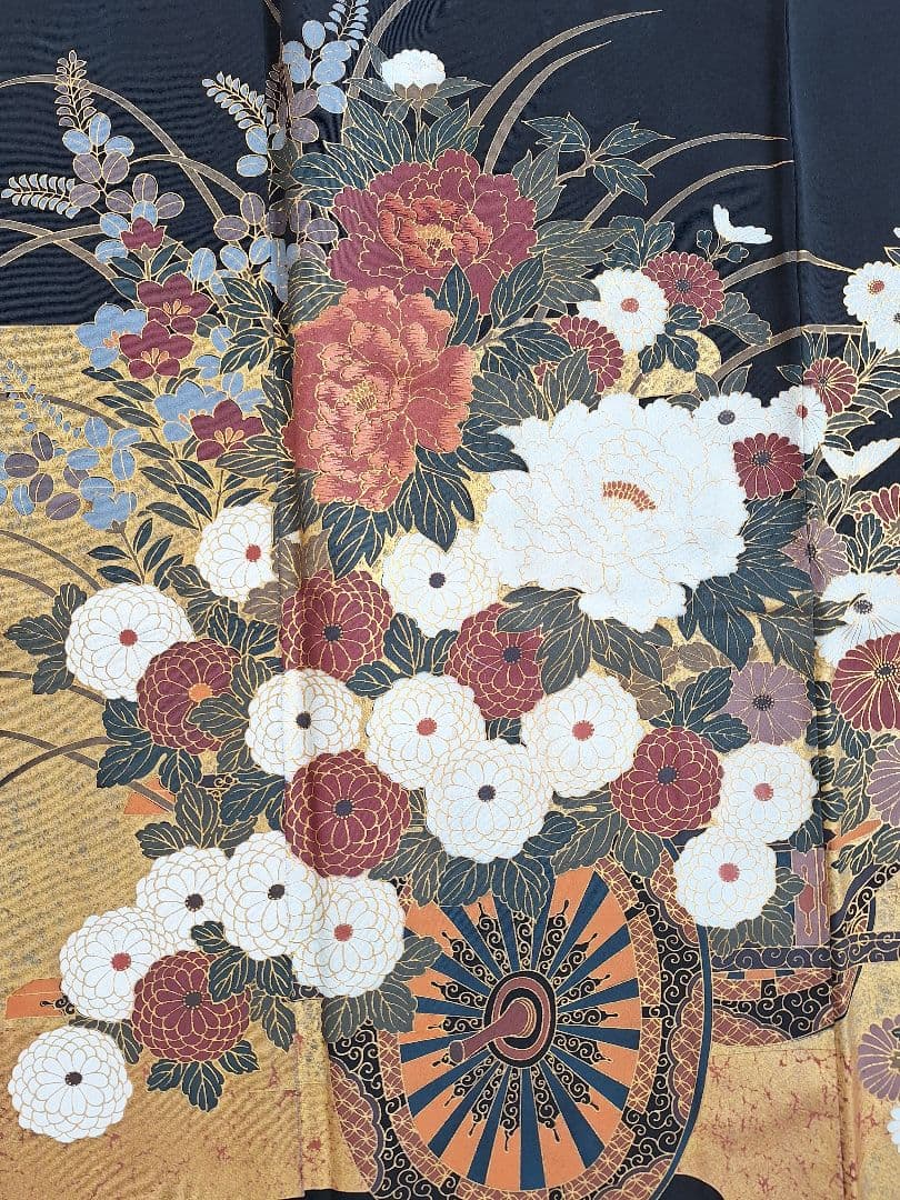 着物リメイクワンピース3633