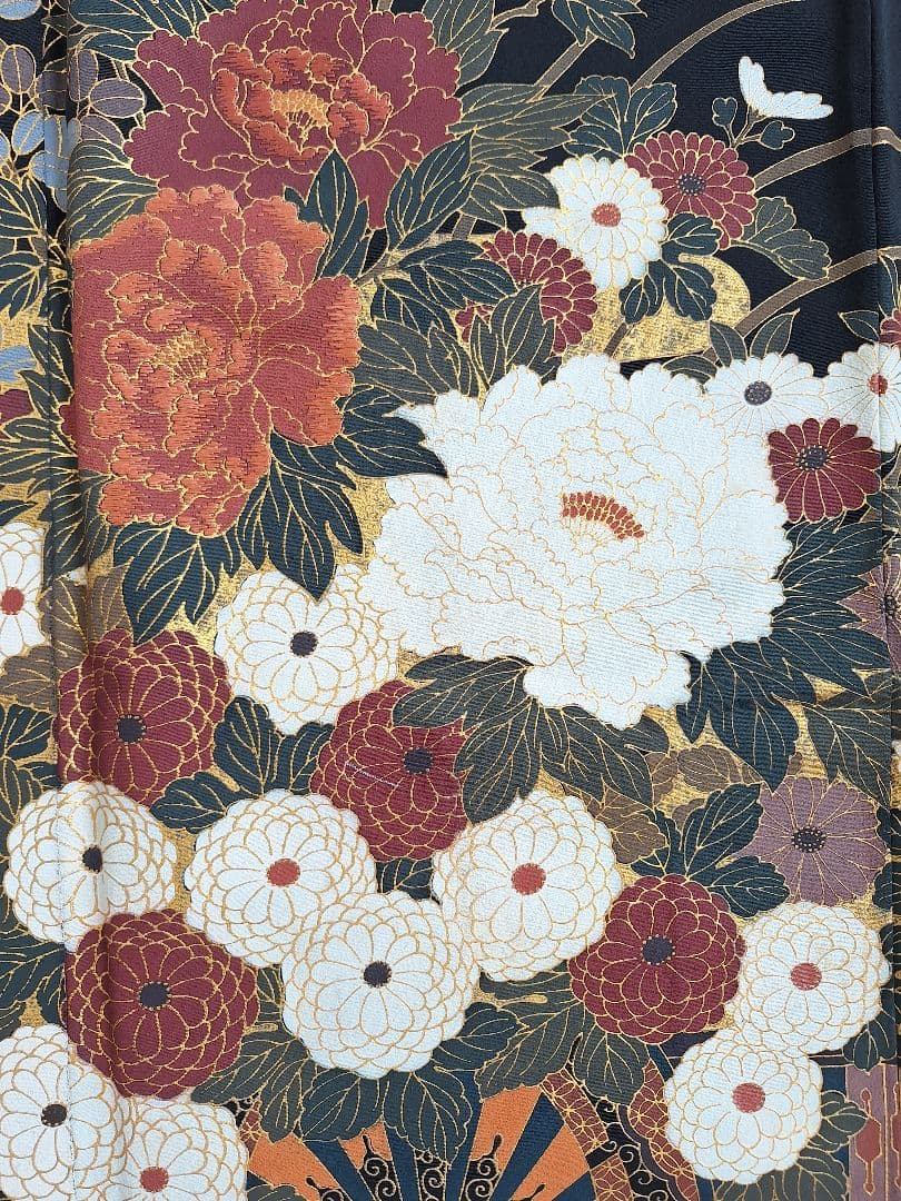 着物リメイクワンピース3633