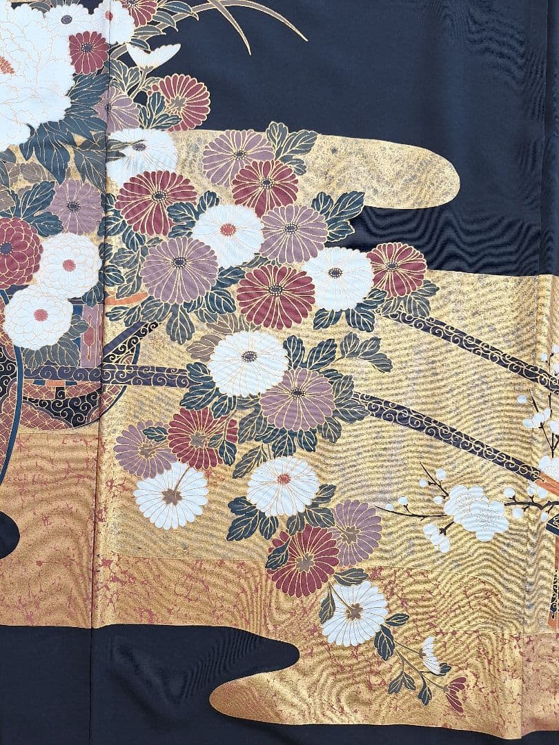 着物リメイクワンピース3633