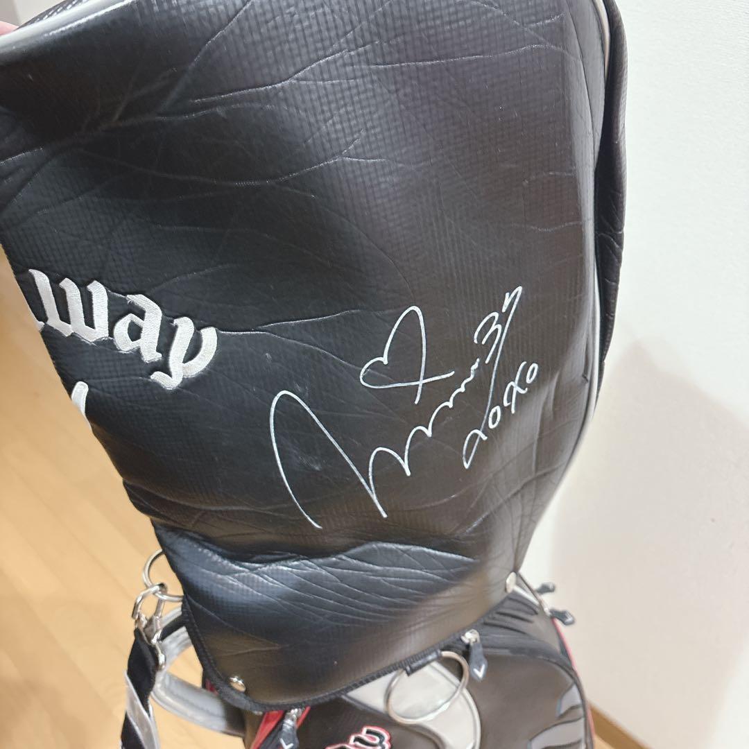 K457 Callaway ブラック キャディバッグ サインあり
