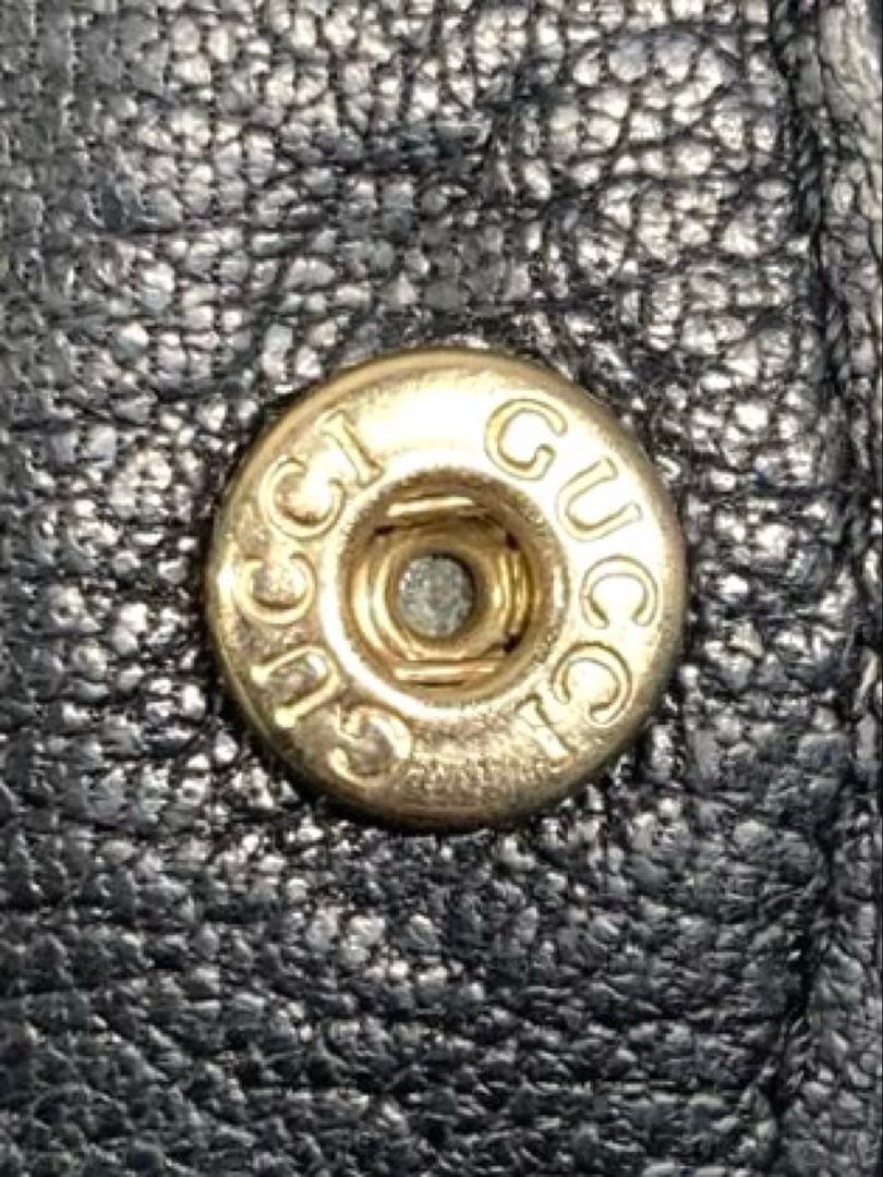 良品　グッチ　インターロッキング　レザー　馬蹄型　ケース　小銭入れ