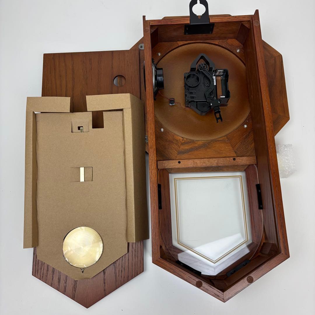 【未使用】SEIKO アンティーク調柱時計　RQ322B 昭和レトロ