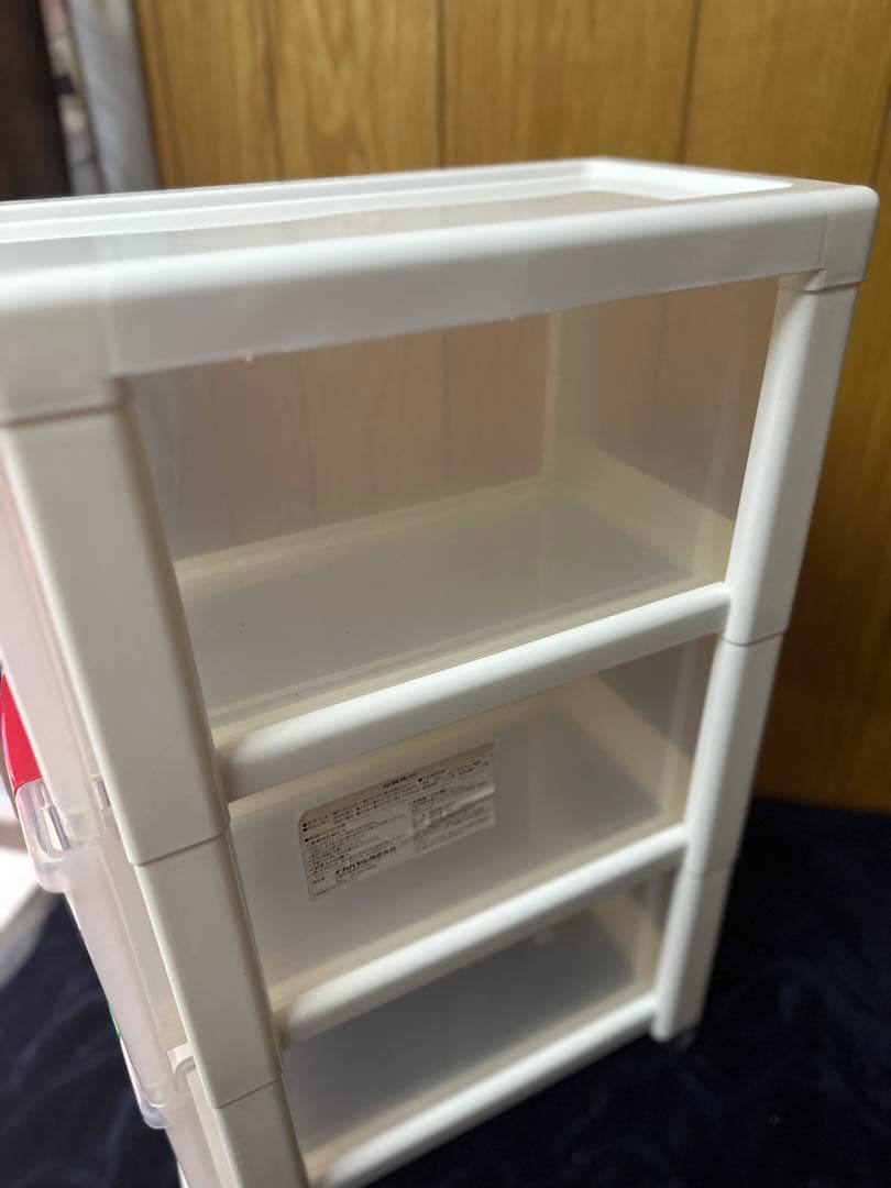 希少 お得 レトロ ミッフィーイラスト付き3段収納ケース2個セット