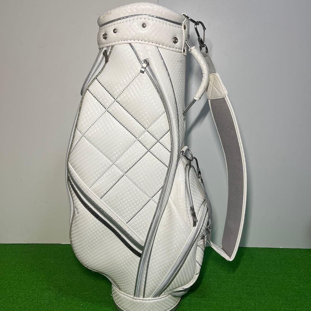 D449 XXIO ゼクシオ キャディバッグ ホワイト 白 レディース