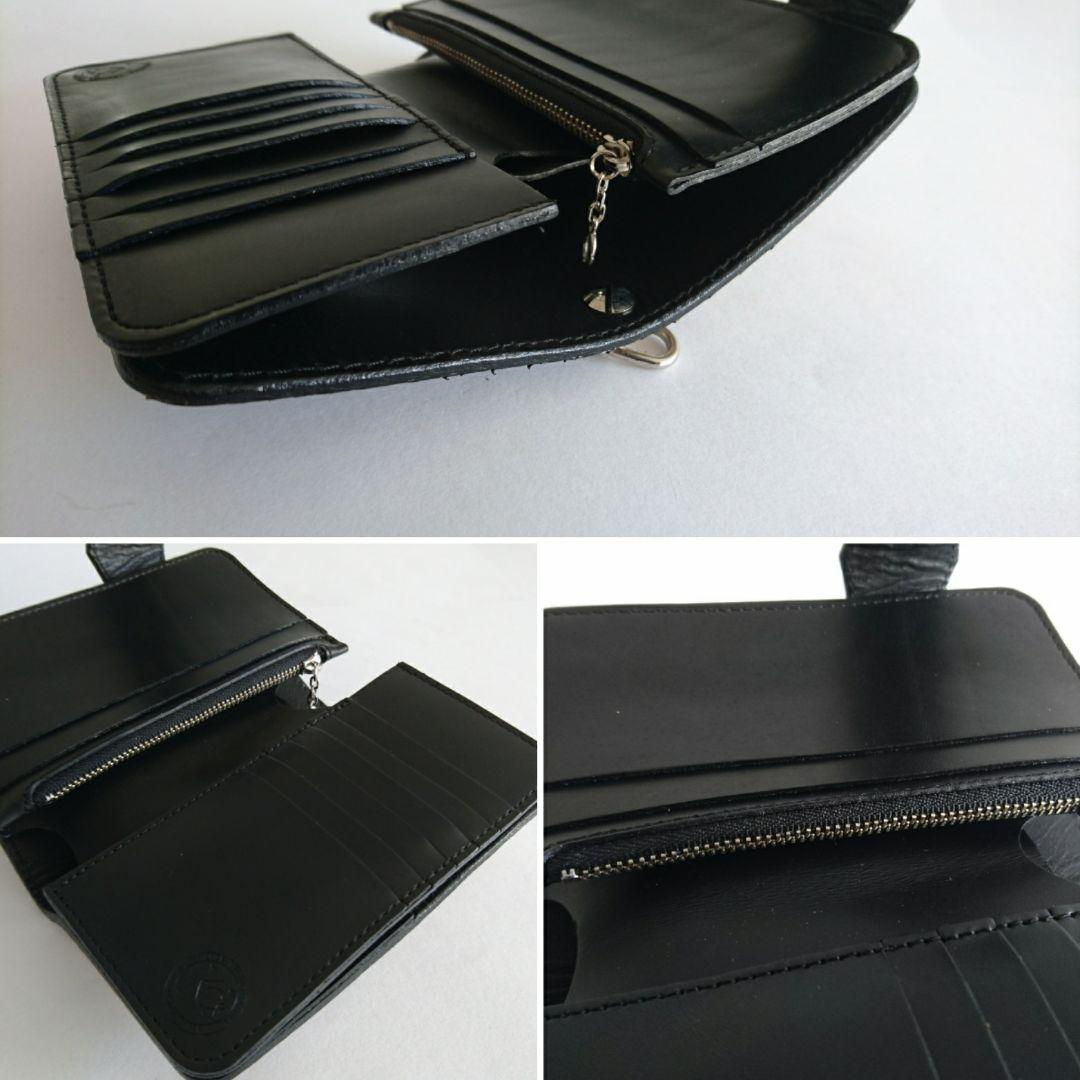 [新品/送料無料]KCs 高級パイソンレザー ウォレットエレノアフラップ