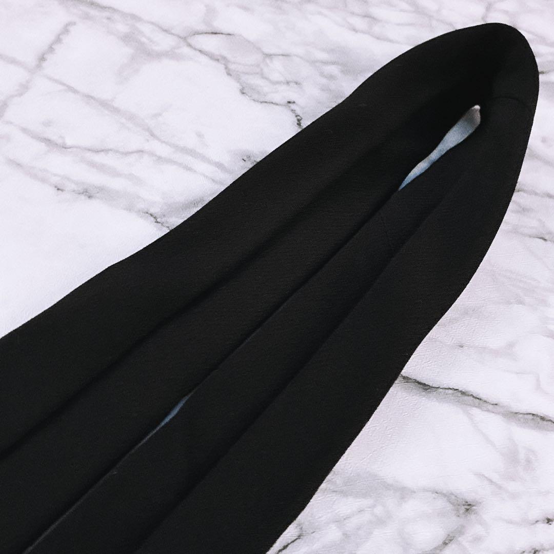 ✨未使用箱付きタグ付✨GUCCI 現行タグ　ソリッド　ブラック　ネクタイ