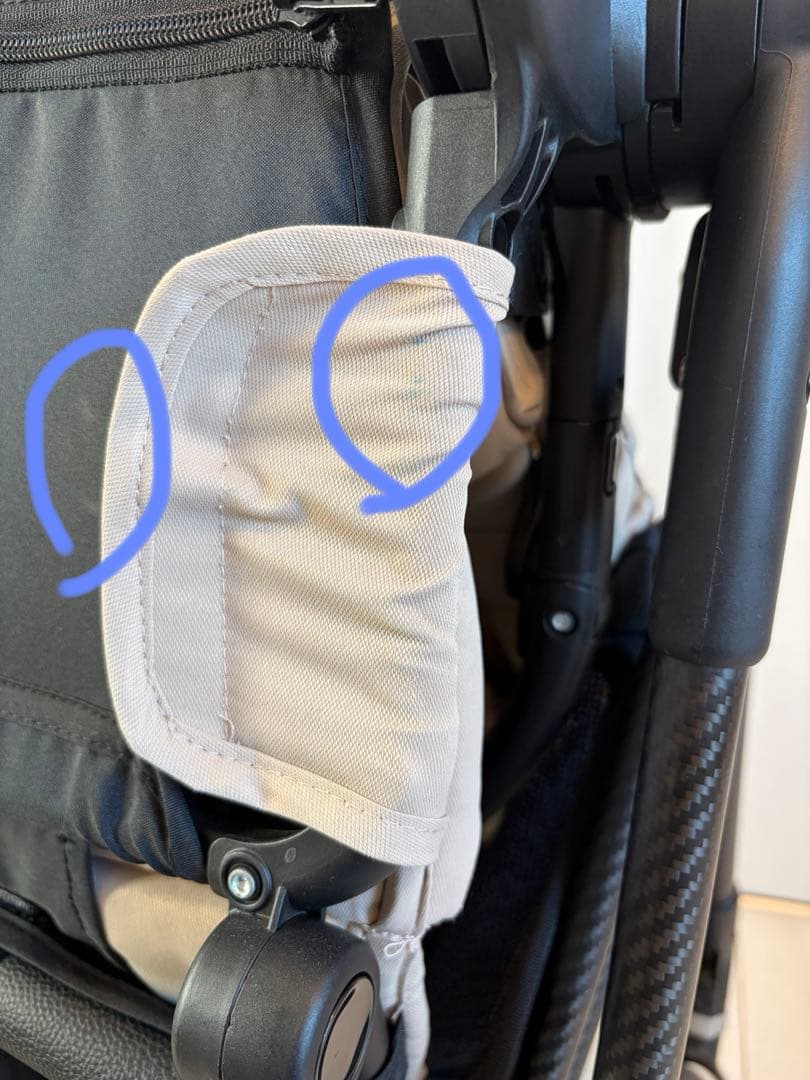 サイベックスメリオカーボン2022　ベージュ　レインカバー&ドリンクホルダー付