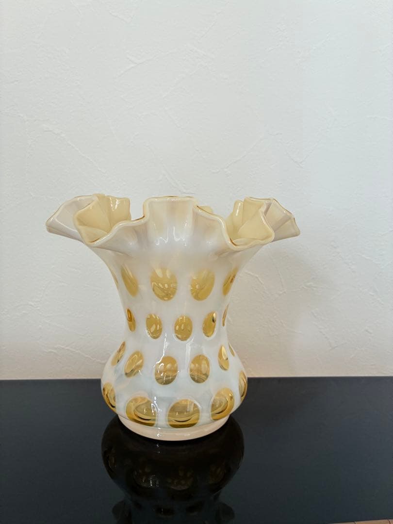 フェントン　Fenton 花瓶　ハニーサックル　ドット　レア