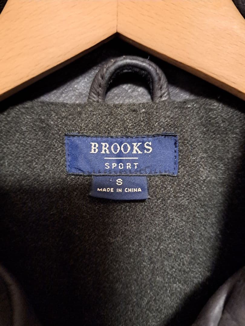 BROOKS SPORT レザージャケット S ダークブラウン