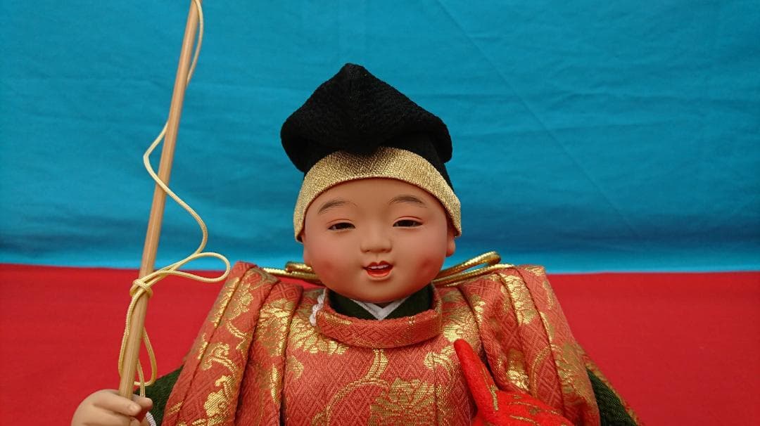 稚児恵比寿 ちごえびす 西陣織/極上本頭 贈答品/記念品 スキヨ人形研究所