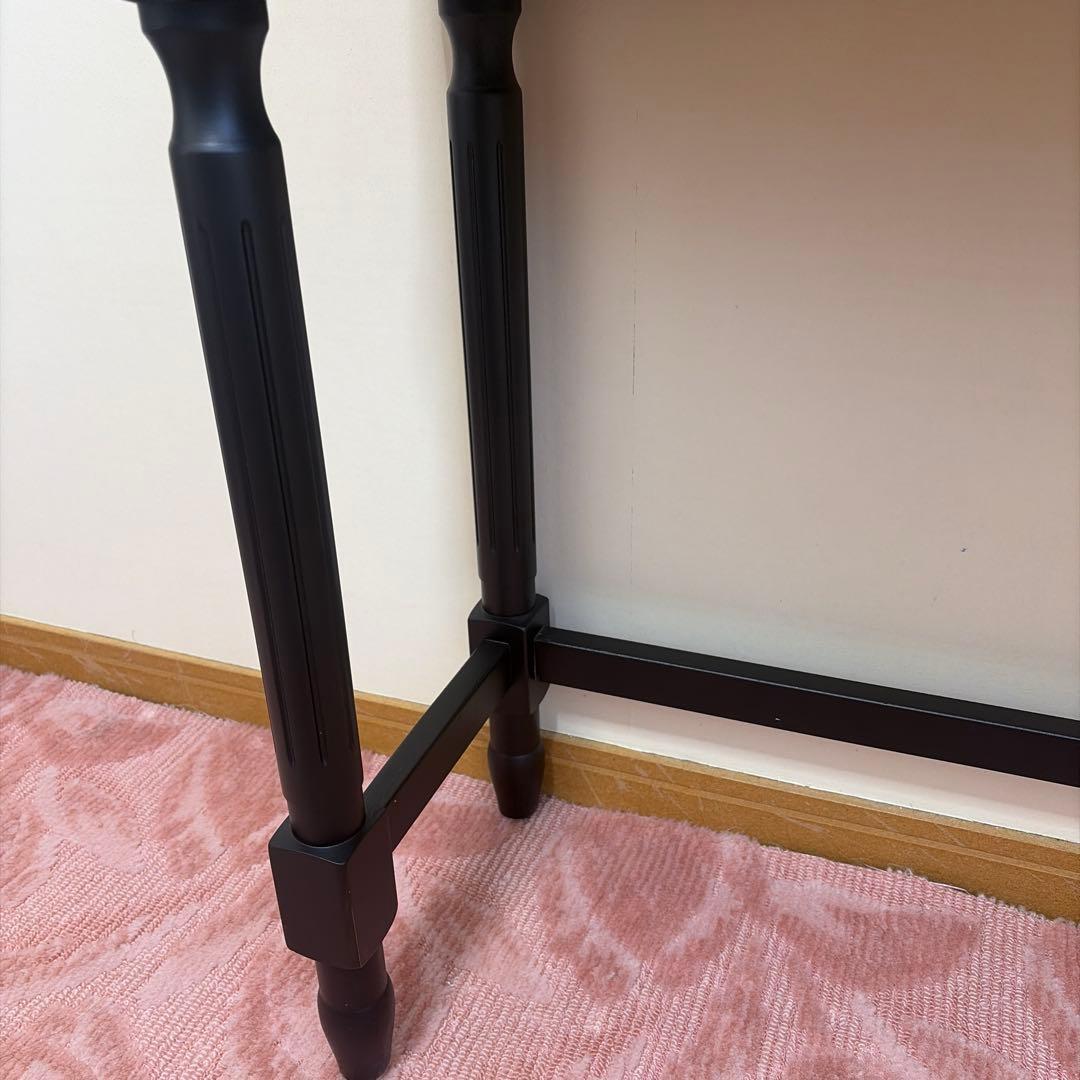 コンソールテーブル アンティーク風 黒 ゴシック ヴィンテージ風