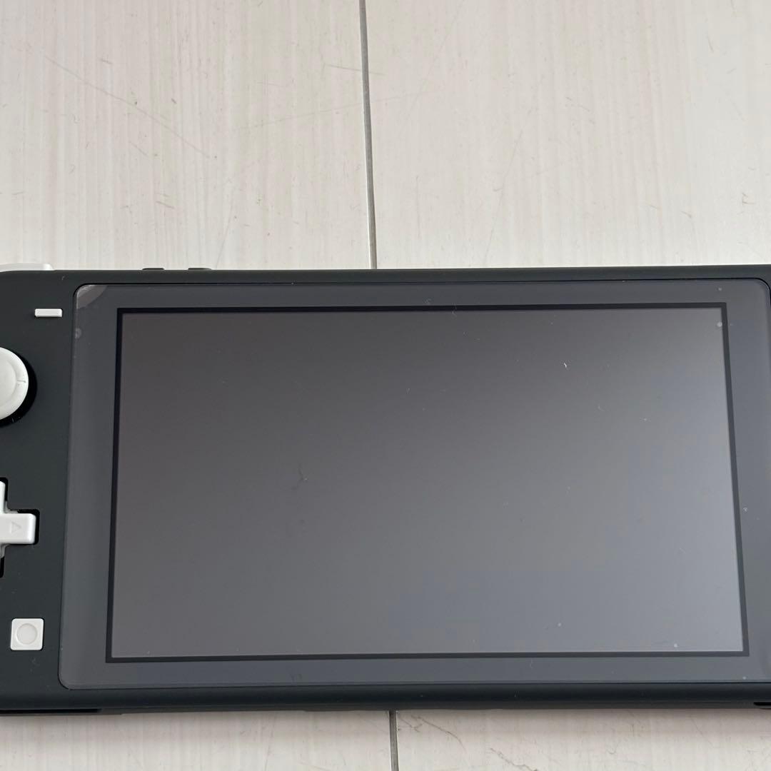 美品★Nintendo Switch Lite 本体 グレー充電器、本体ケース付