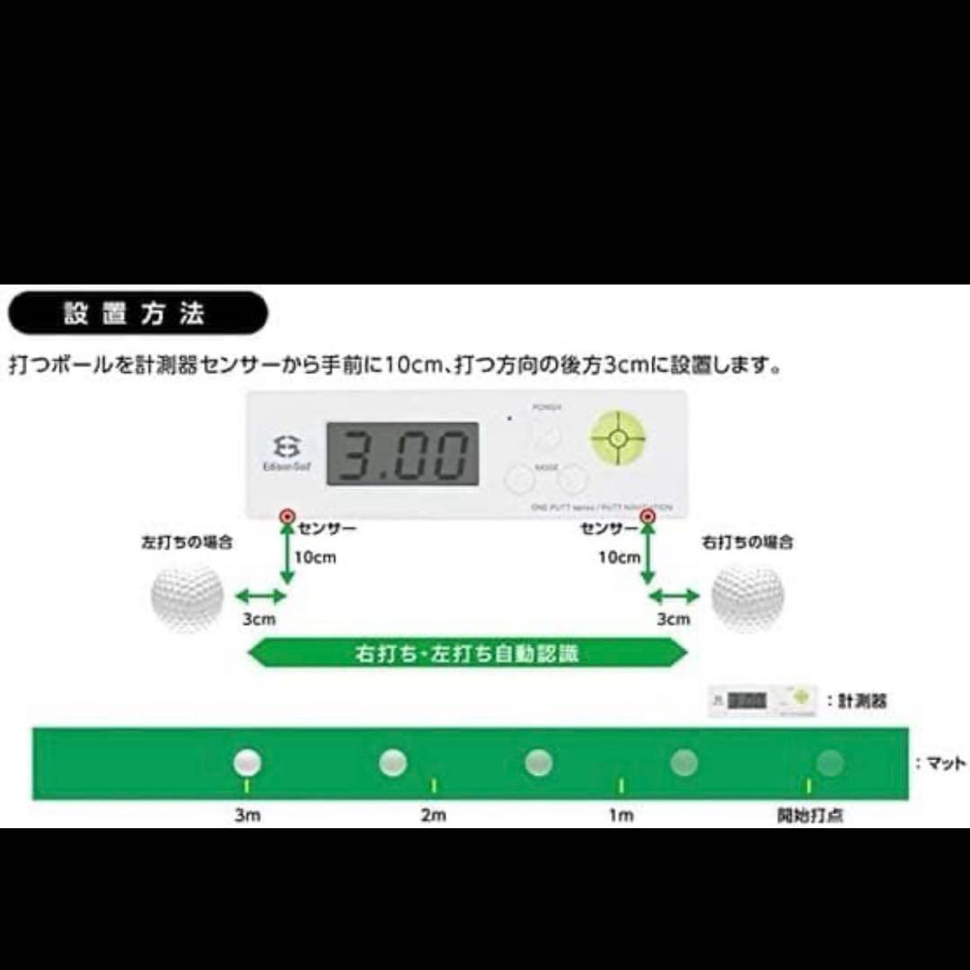 《未使用》PUTT NAVIGATION パター用デジタル距離計 エジソンゴルフ