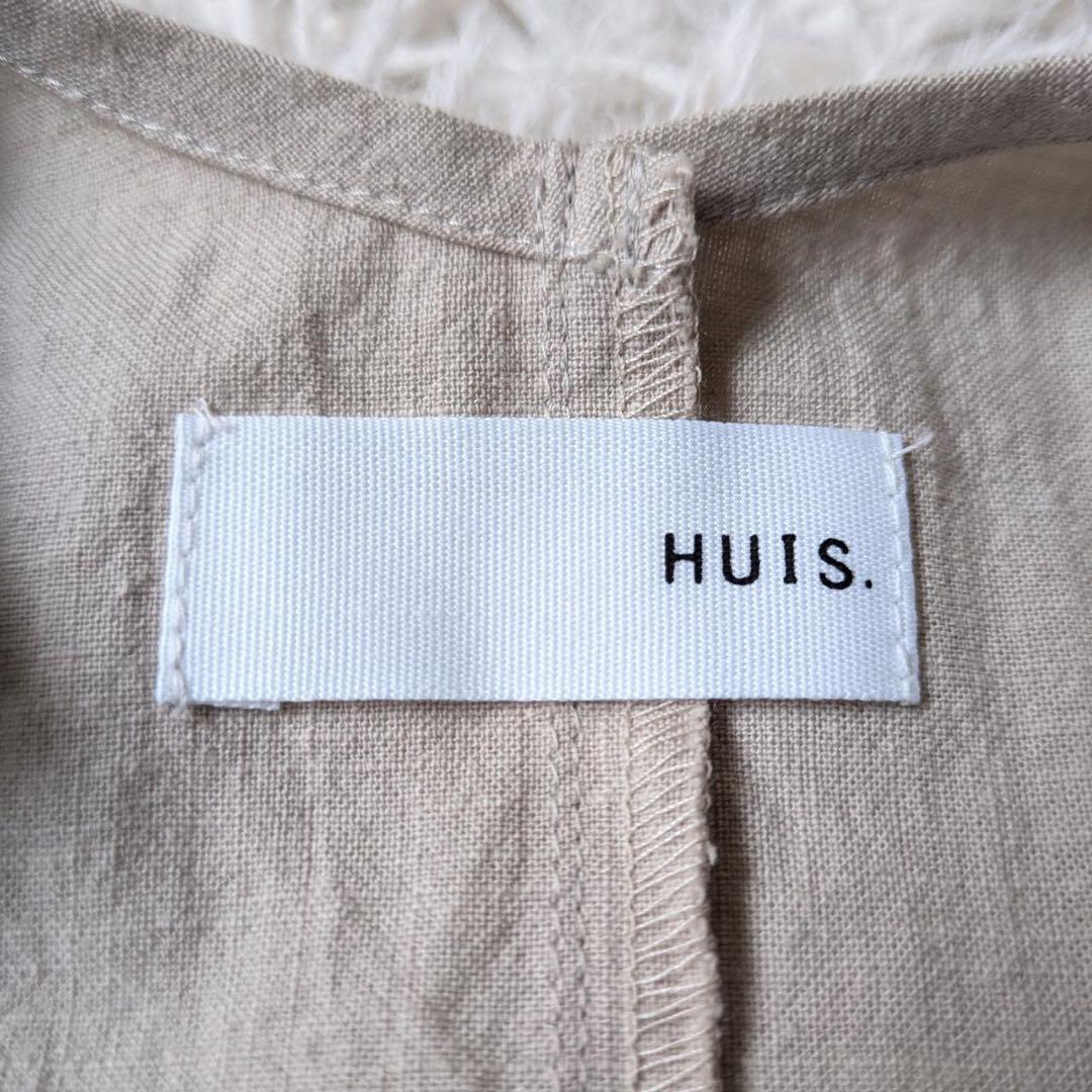 HUIS./遠州織物　509 やわらかシーチングコットンオーバーオール　Free