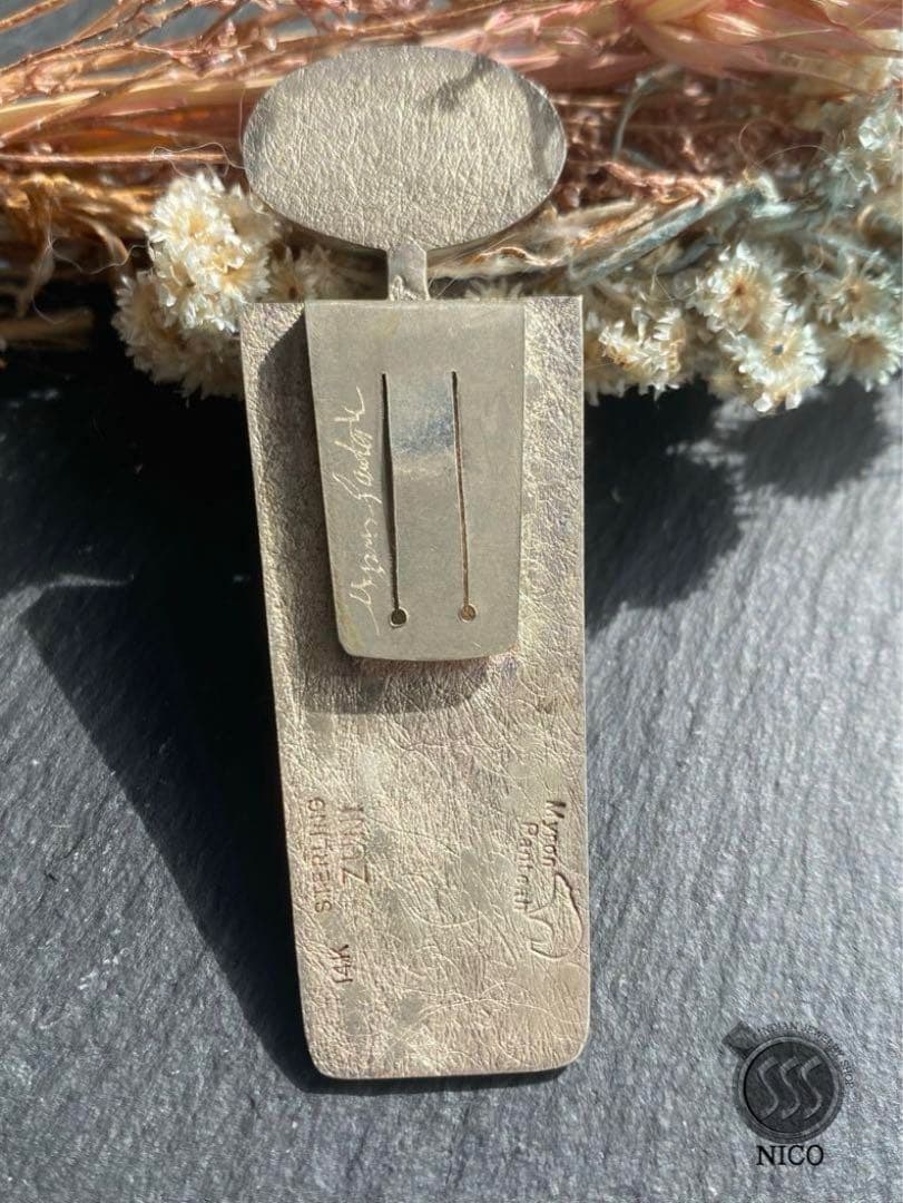 Myron panteah インディアンジュエリー ズニ族　ナバホ族