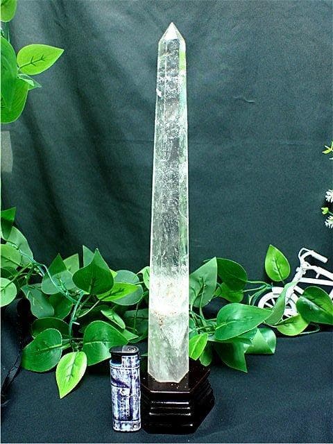 333mmAAA級☆天然水晶六角柱 B84B2/190B29A