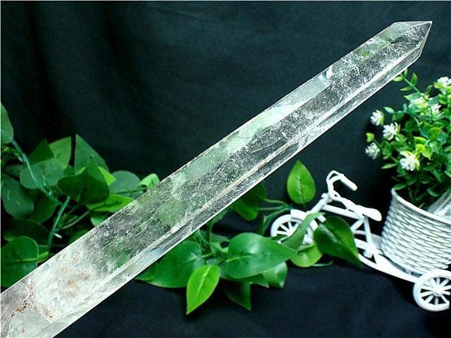 333mmAAA級☆天然水晶六角柱 B84B2/190B29A