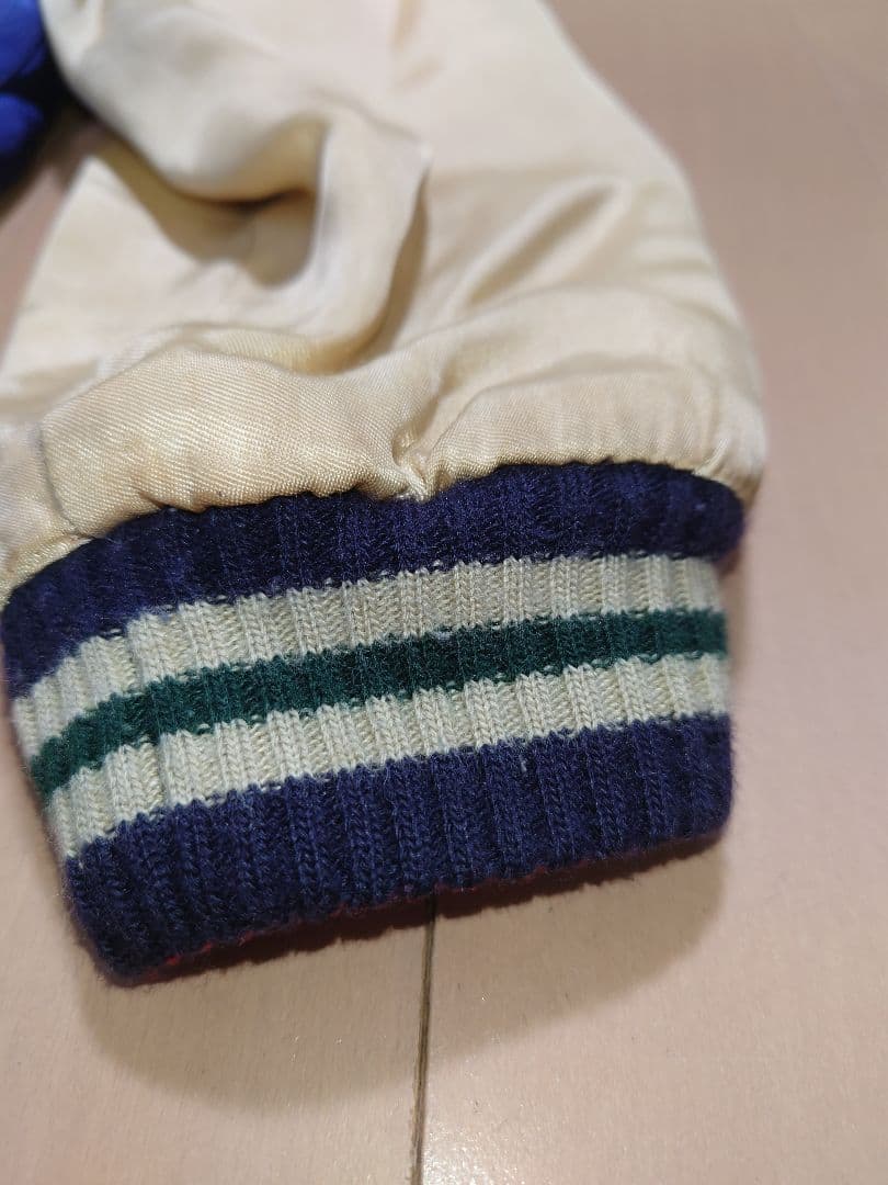 値下2　スカジャン　CROPPED HEADS　クロップドヘッズ　M 青