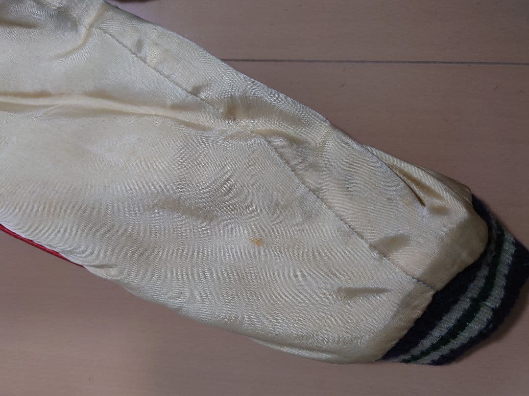 値下2　スカジャン　CROPPED HEADS　クロップドヘッズ　M 青