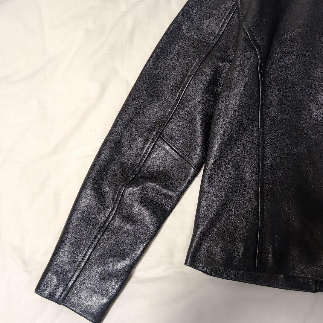 niko and . ニコアンド シープレザー ライダースジャケット Lサイズ