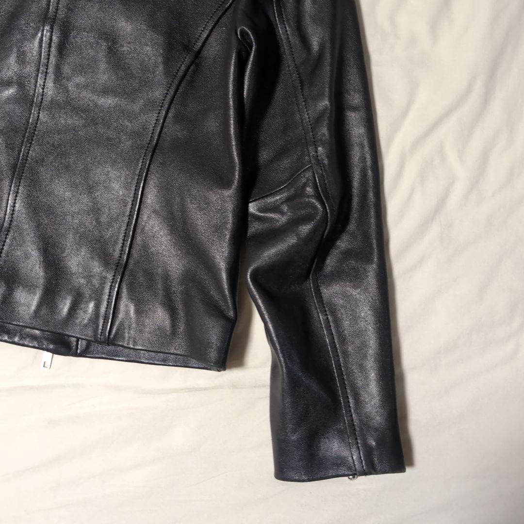 niko and . ニコアンド シープレザー ライダースジャケット Lサイズ