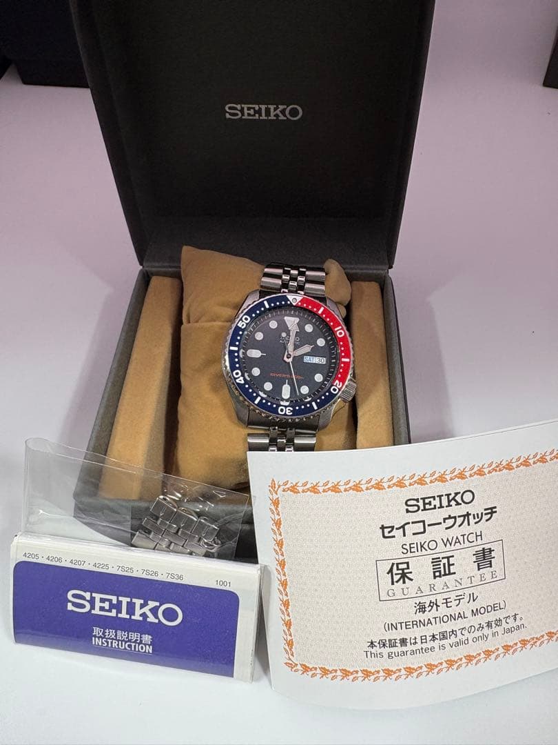 最終値下げ SEIKO 腕時計 海外モデル ネイビー SKX009KD セイコー